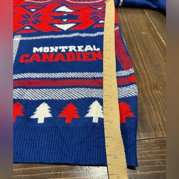 Montreal Canadiens Official NHL  Ugly Sweater - HOLIDAY Christmas - Picture 7 of 7